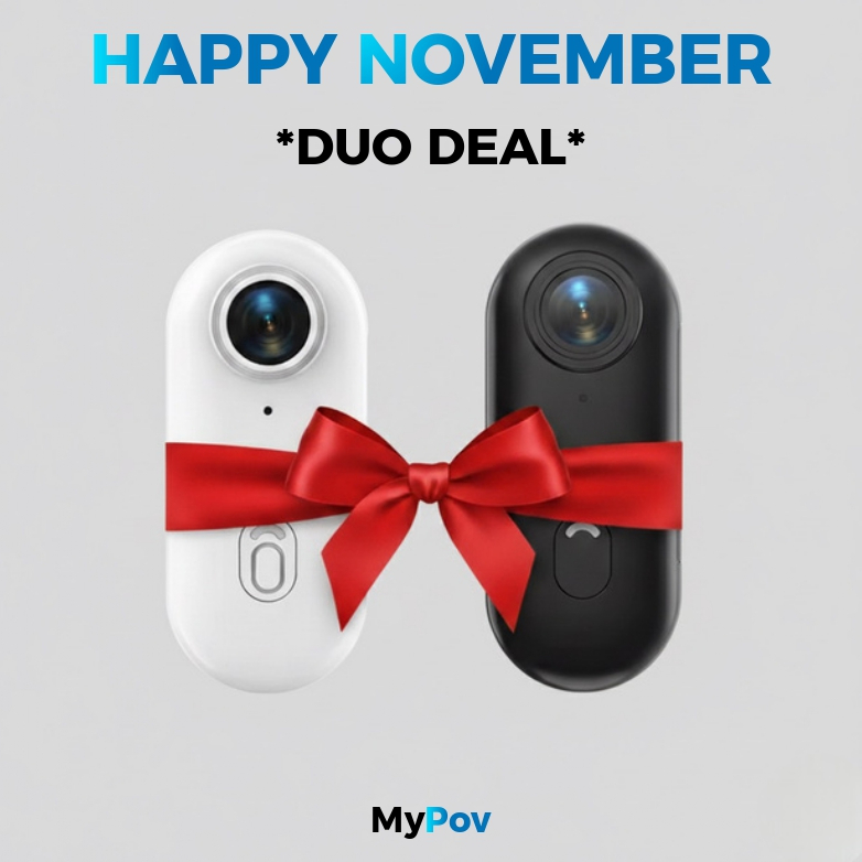 🎁HAPPY NOVEMBER SPECIAL OFFER: MyPov 4K Camera DUO DEAL