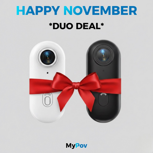 🎁HAPPY NOVEMBER SPECIAL OFFER: MyPov 4K Camera DUO DEAL