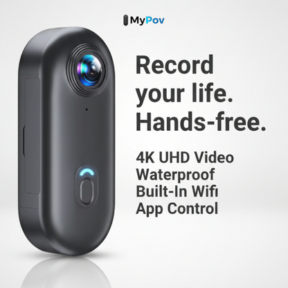 MyPov Hands-Free Camera (4K / 1080p)